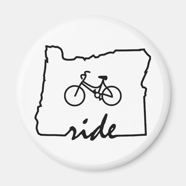 Ride Oregon (Radfahren) Magnet (Vorne)
