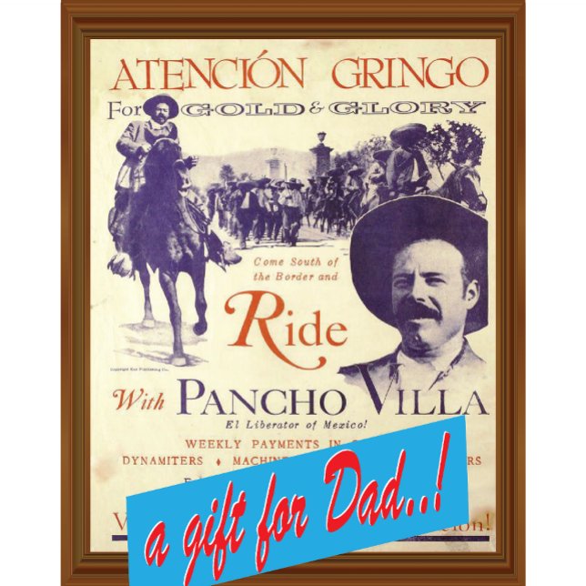 Ride 🎖️ Pancho Villa Vintages mexikanisches Kunst Poster (Von Creator hochgeladen)