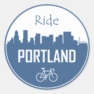 Ride Portland Runder Aufkleber