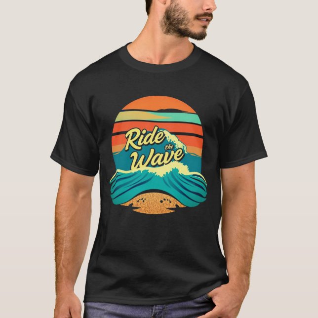 "Ride the Wave Clasic" T-Shirt (Vorderseite)