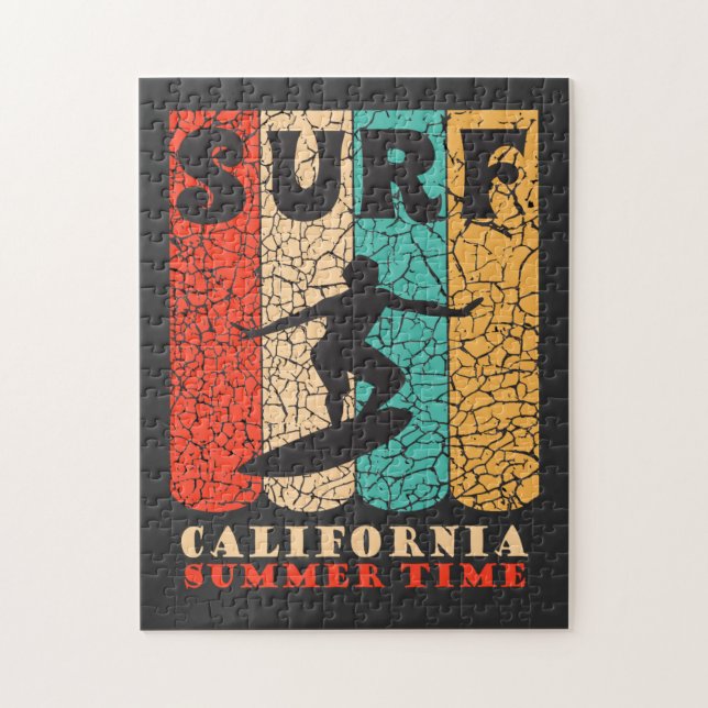 Ride the Waves California Summer Surfstrand (Vertikal)