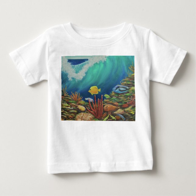 "Ride the Waves: Ocean Vibes T-Shirt" Baby T-shirt (Vorderseite)