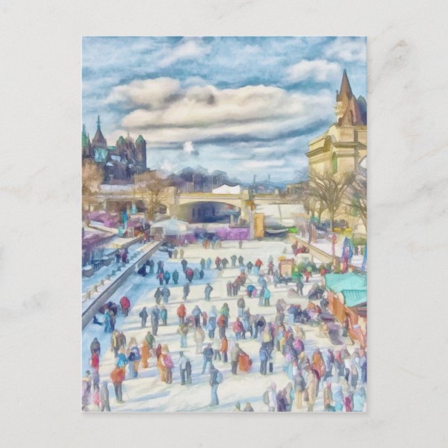 Rideau Canal Ottawa Kanada Postkarte (Vorderseite)