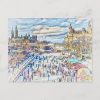 Rideau Canal Ottawa Kanada Postkarte