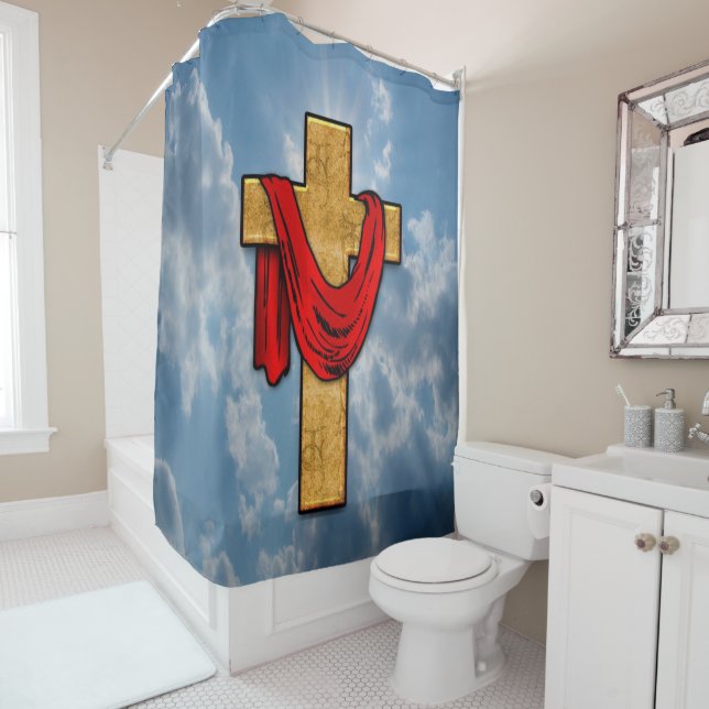 Rideau de douche (En situation)