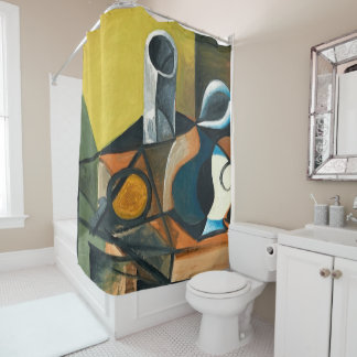 rideau de douche à fleurs