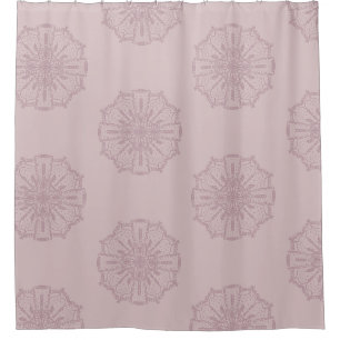 Rideau de douche à motif mandala bohème dessiné à