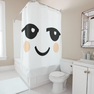 RIDEAU DE DOUCHE À VISAGE CUT