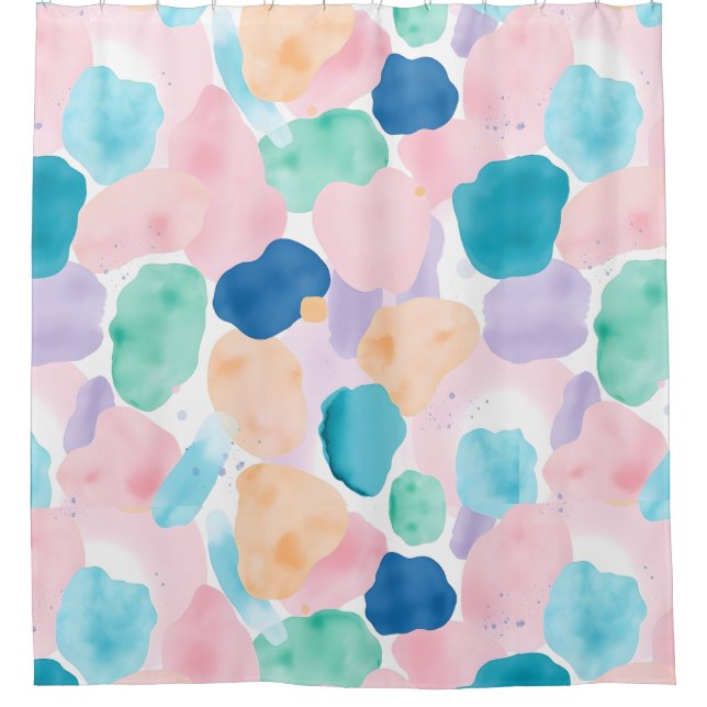 Rideau de douche Abstrait élégant et subtil (Devant)