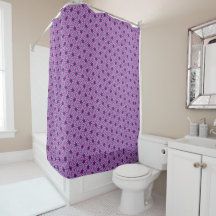 Rideau de douche Abstrait violet unique