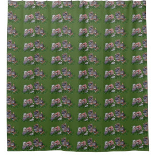 Rideau de douche Animaux de la forêt
