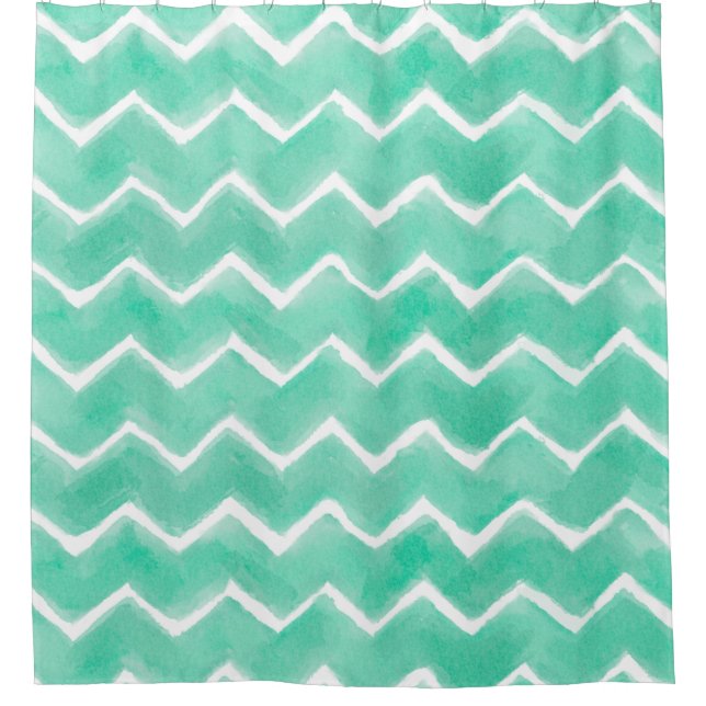 Rideau de douche Aqua Chevron (Devant)