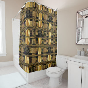 Rideau de douche Art déco des années 1920