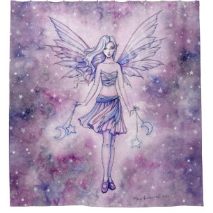 Rideau de douche Astralina Purple Fairy in the Sta