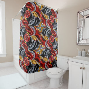 Rideau de douche aux couleurs allemandes