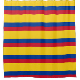 Rideau de douche avec drapeau de la Colombie