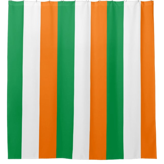Rideau de douche avec drapeau d'Irlande (Devant)