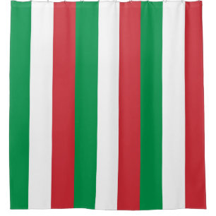 Rideau de douche avec drapeau d'Italie