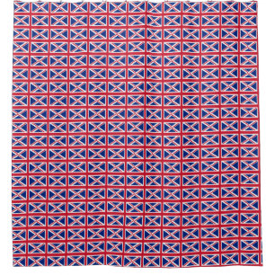 Rideau de douche avec drapeau du Royaume-Uni