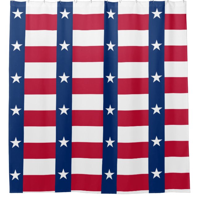 Rideau de douche avec drapeau du Texas State, USA (Devant)