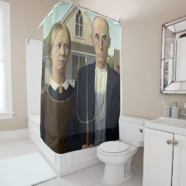 Rideau de douche avec imprimé gothique américain