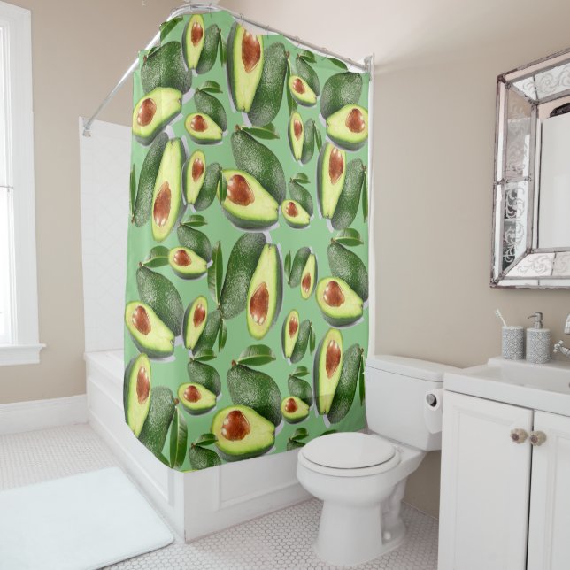 Rideau de douche Avocados (En situation)