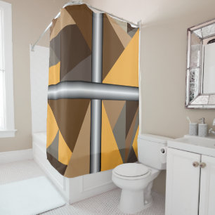 Rideau de douche barrée