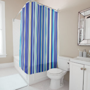 Rideau de douche Bleu et Blancs