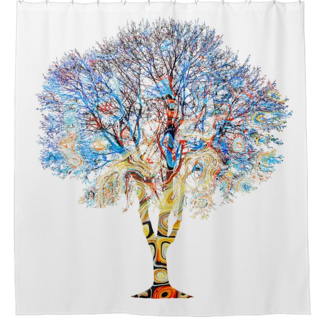 Rideau de douche Blue Tree Design 199 (Devant)