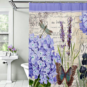Rideau de douche botanique