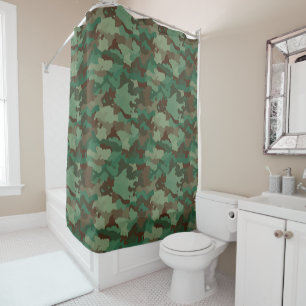 rideau de douche camouflage militaire