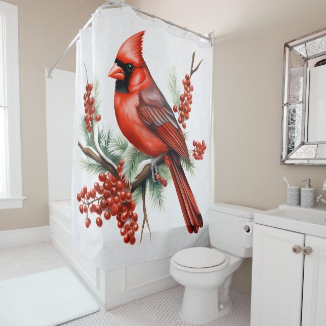 Rideau de douche cardinal (En situation)