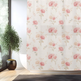 Rideau de douche Carnation de janvier Fleur de nai