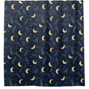 Rideau de douche Ciel Lune Nuit