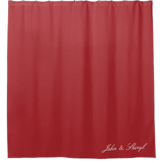 Rideau de douche couleur foncé rouge foncé personn