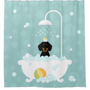 Rideau de douche Dachshund