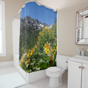 Rideau de douche d'Art fin Fleur sauvage de Montag
