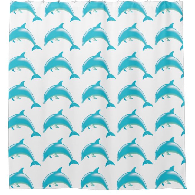 Rideau de douche/dauphins (Devant)