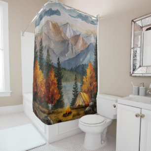 Rideau de douche de camping