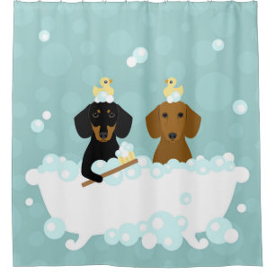 Rideau de douche de Dachshund