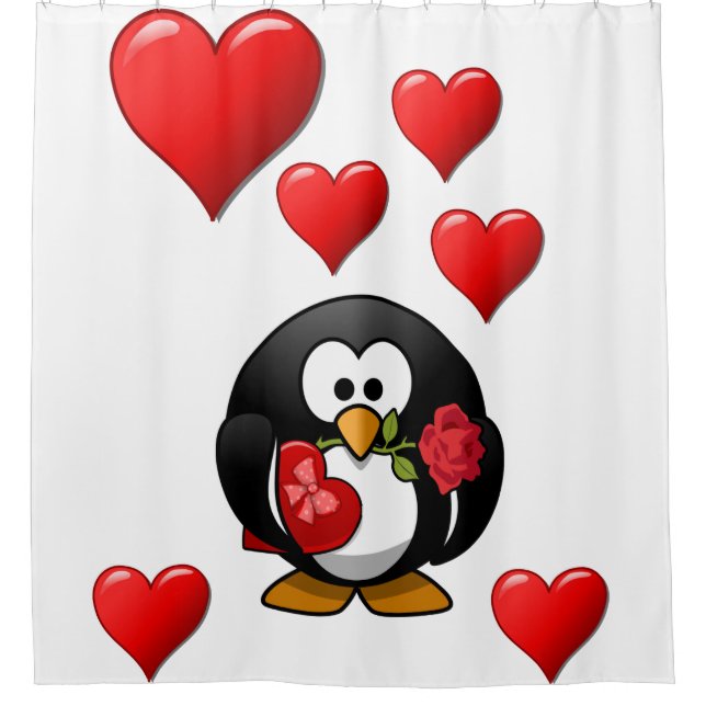 Rideau de douche de jour de Valenttine (Devant)