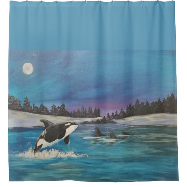 Rideau de douche de la famille arctique (Devant)