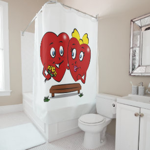 Rideau de douche de la Saint-Valentin, Couple de c