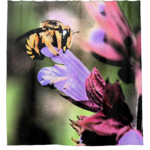 Rideau de douche de l'escadre des abeilles et des