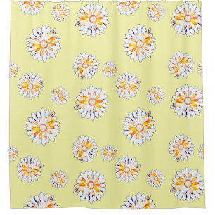 Rideau de douche de marguerite