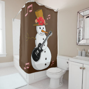 Rideau de douche de Noël, Snowman