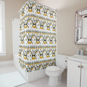 Rideau de douche de pingouin
