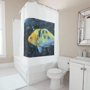 Rideau de douche de poisson rouge