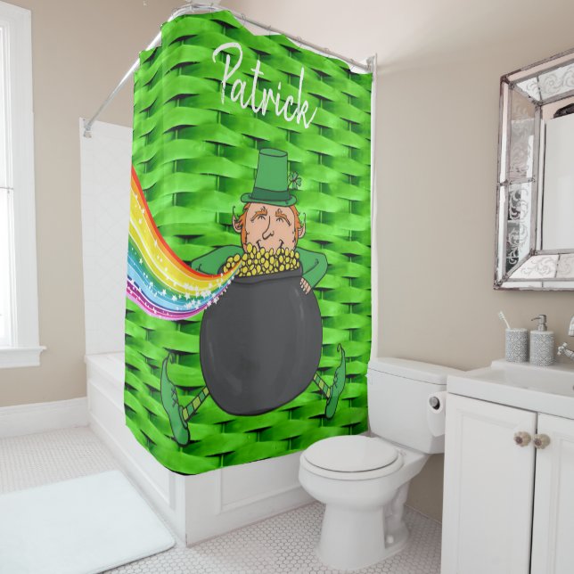 Rideau de douche de Saint Patrick (En situation)