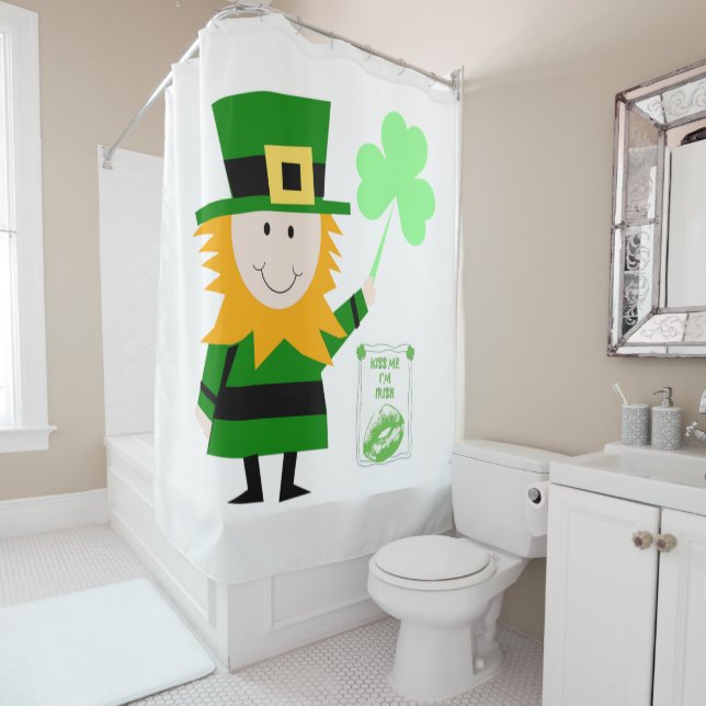 Rideau de douche de Saint Patrick (En situation)